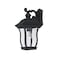 Designers Fountain Chelsea 14.5in Black 1-Light Outdoor Line Voltage Wall Sconce, Bulb Not Included 2701-BK - alternate 1